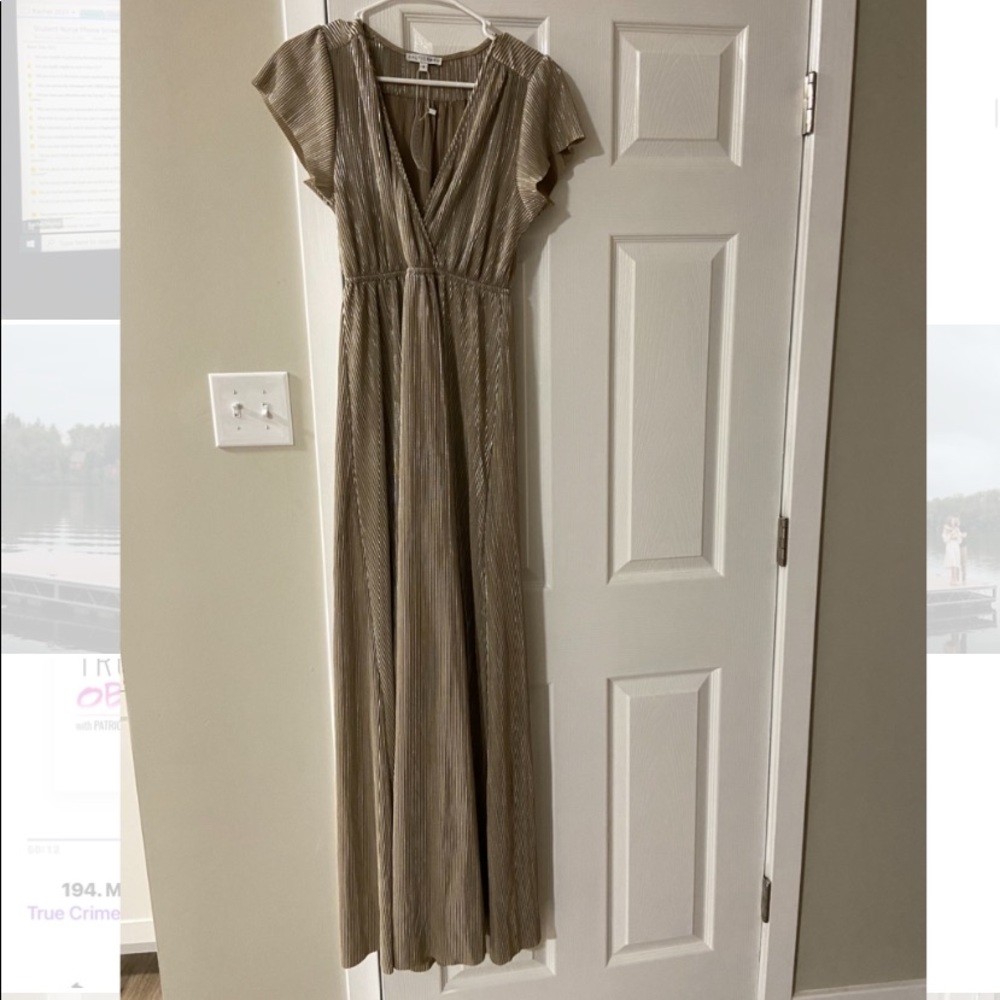 New with Tags Womens Gold dress